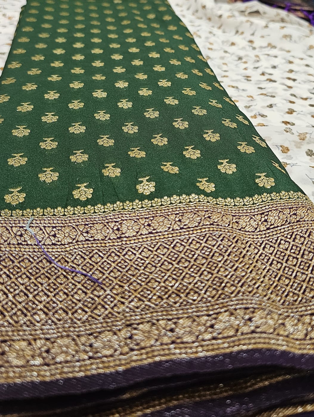 Georgette silk saree 01 BG/P