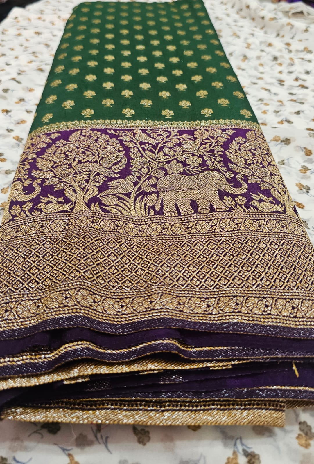 Georgette silk saree 01 BG/P