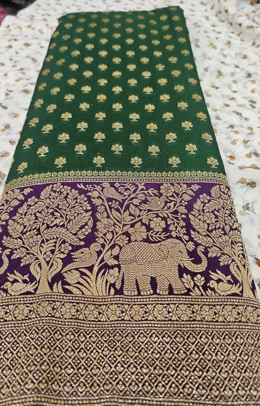 Georgette silk saree 01 BG/P