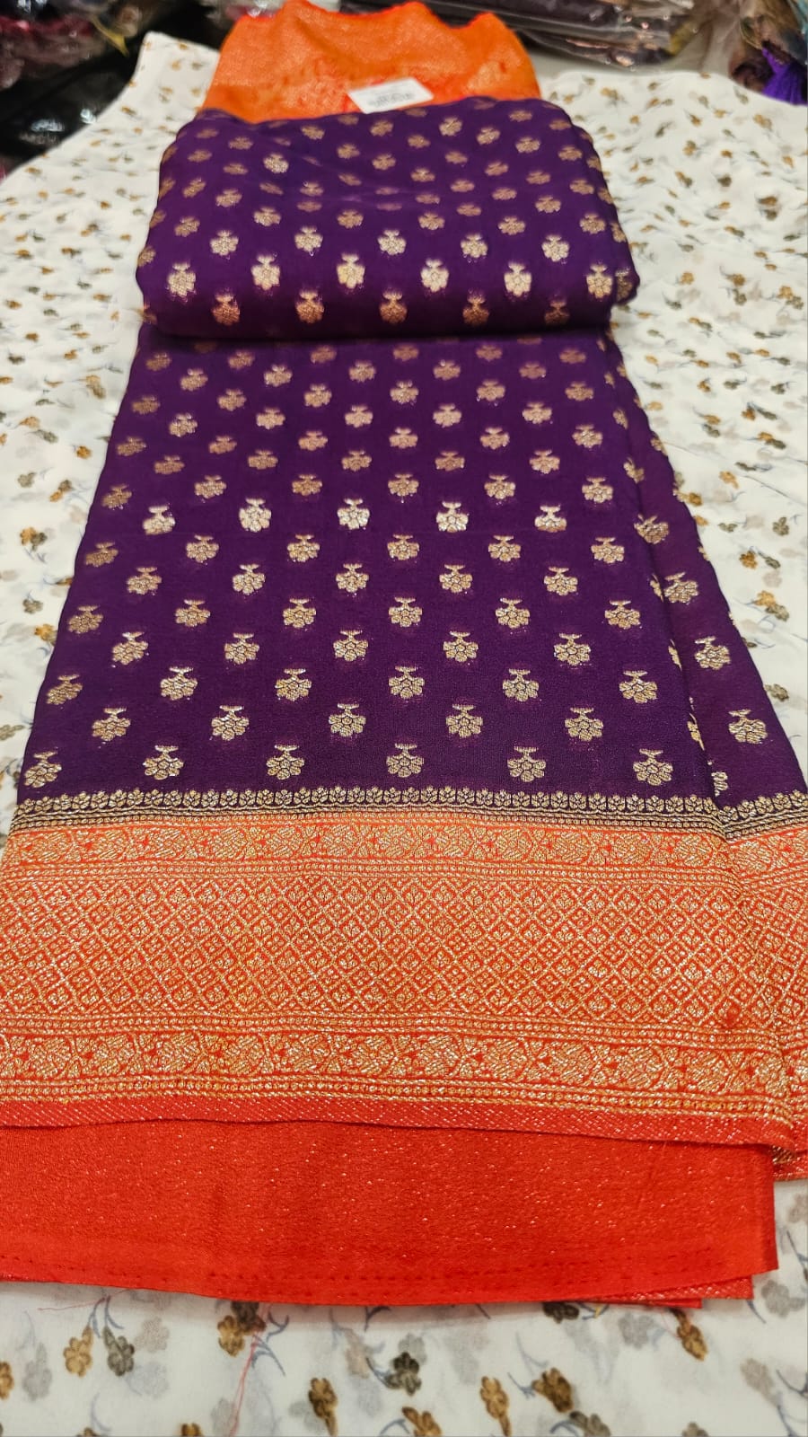 Georgette Silk Saree 06 P/O