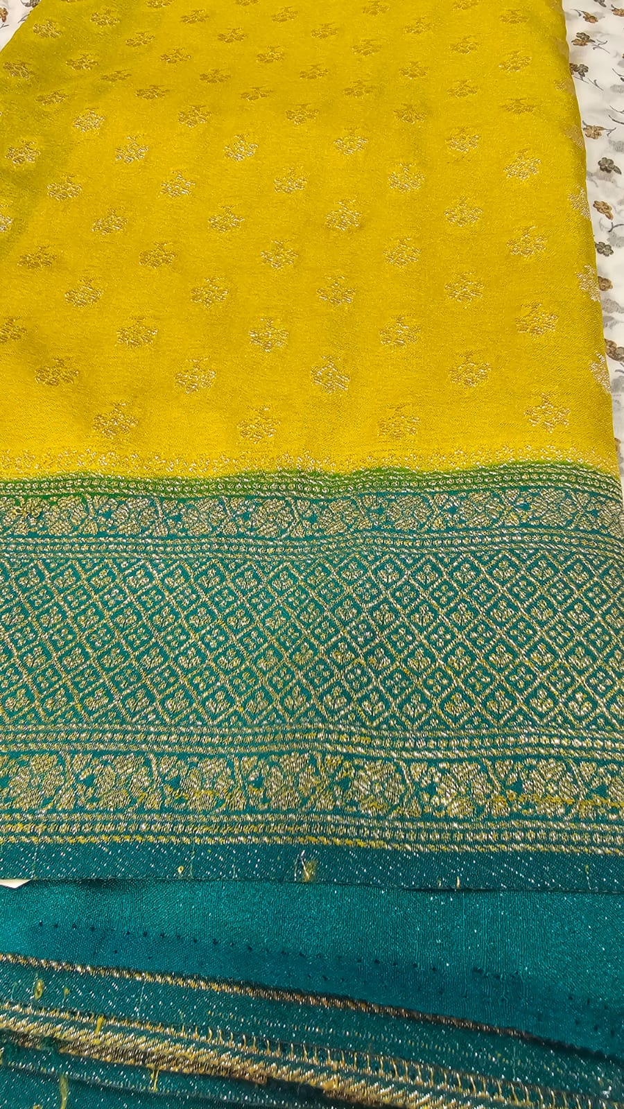 Georgette Silk Saree 03 Y/RG