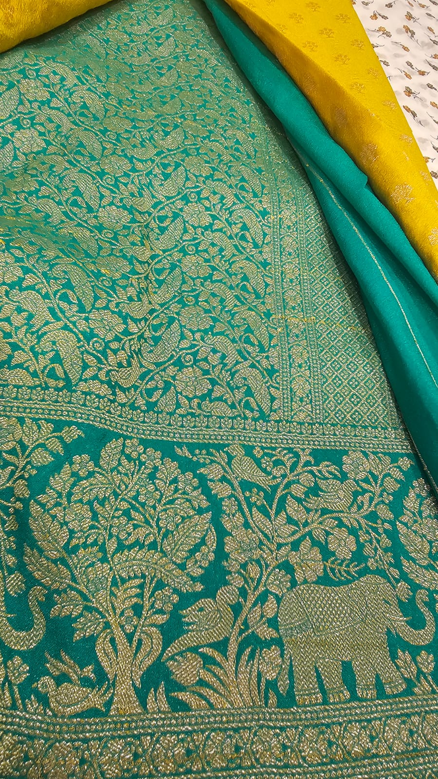Georgette Silk Saree 03 Y/RG