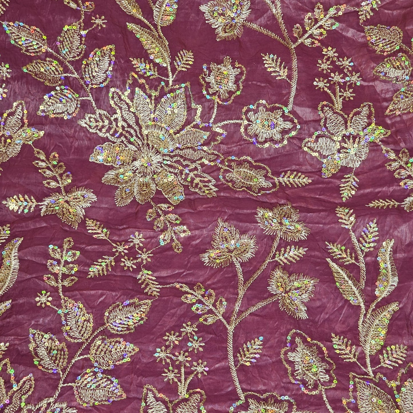 Golden Crush Sequence Blouse Piece 1