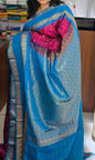 Butta Soft Silk Saree 2 Pink&Blue