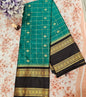 Butta Soft Silk Saree 7 Green&Chocolate brown