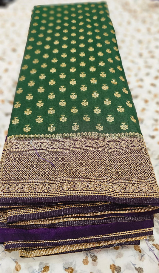 Georgette silk saree 01 BG/P