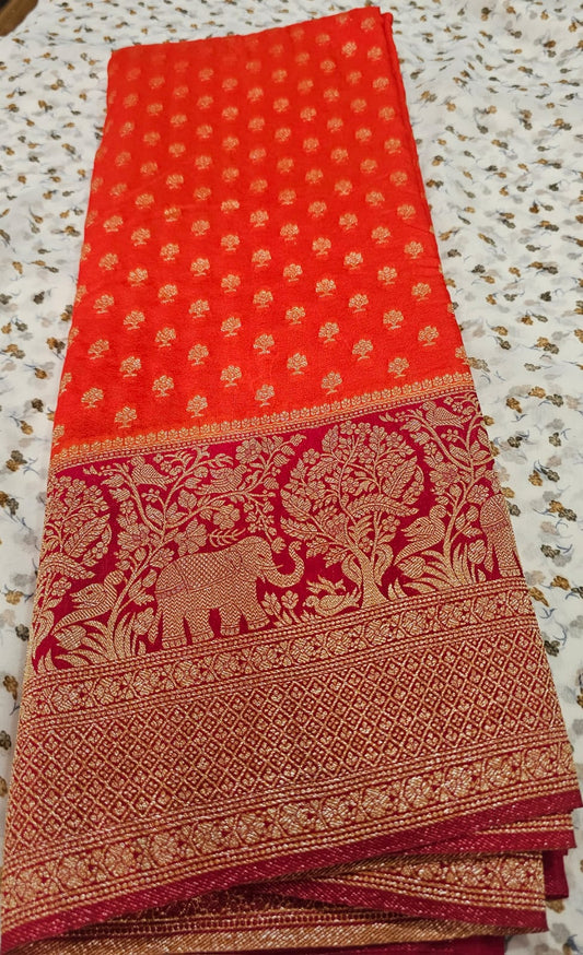 Georgette Silk Saree 04 O/P