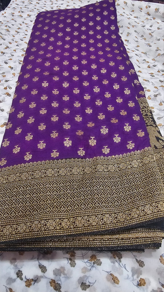 Georgette Silk Saree 02 P/B