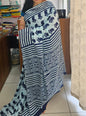 Blue mango design Mul cotton saree