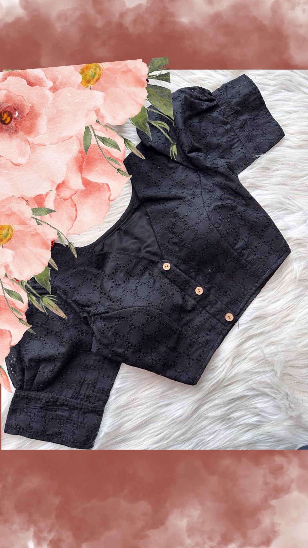 Cotton hakoba readymade blouse