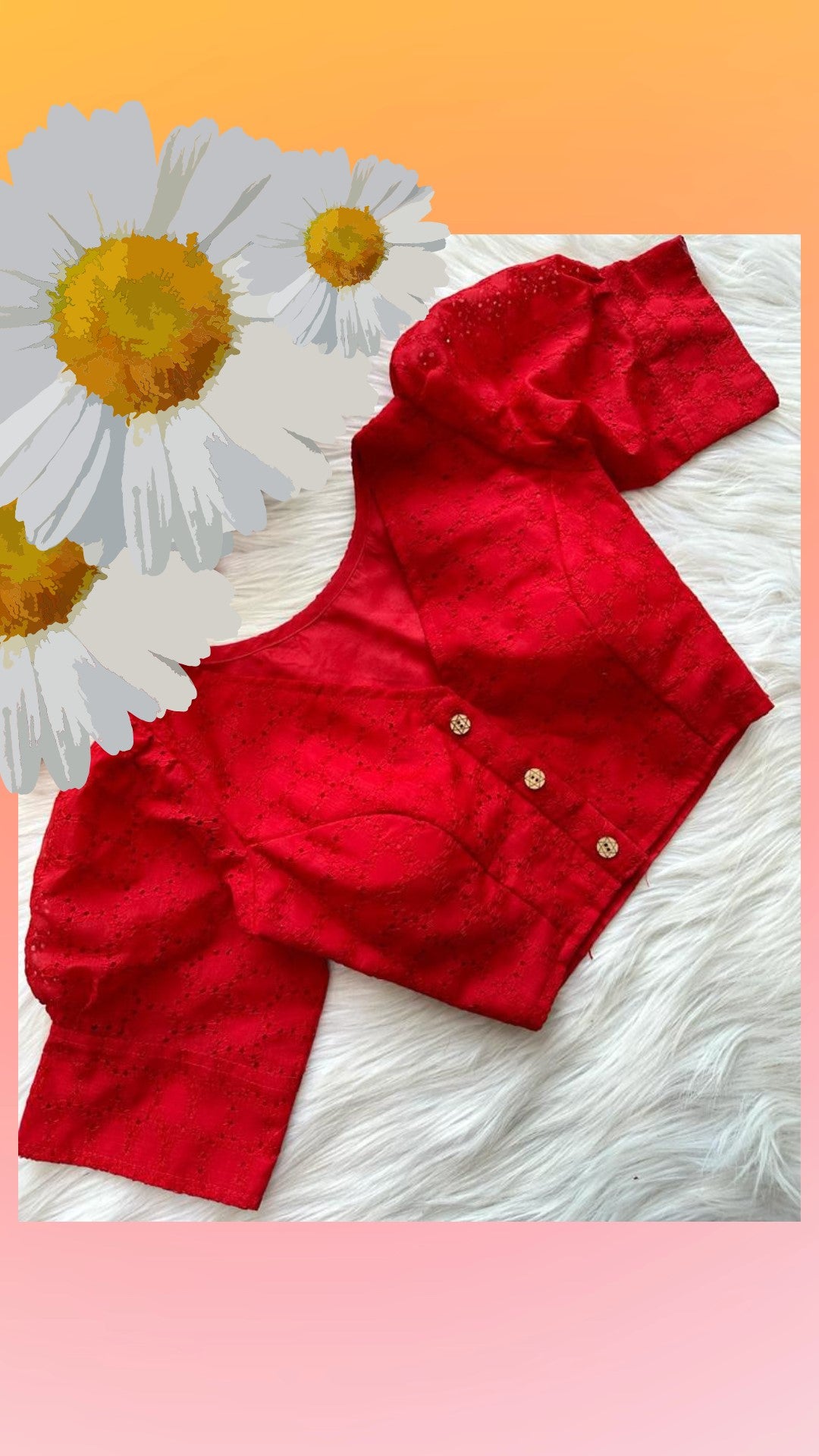 Cotton hakoba readymade blouse