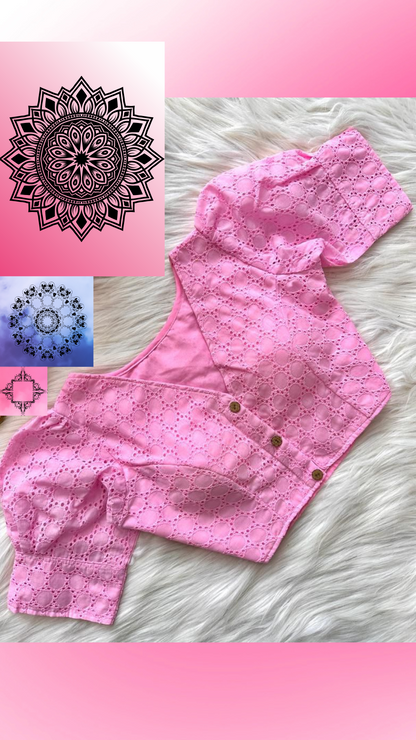 Cotton hakoba readymade blouse
