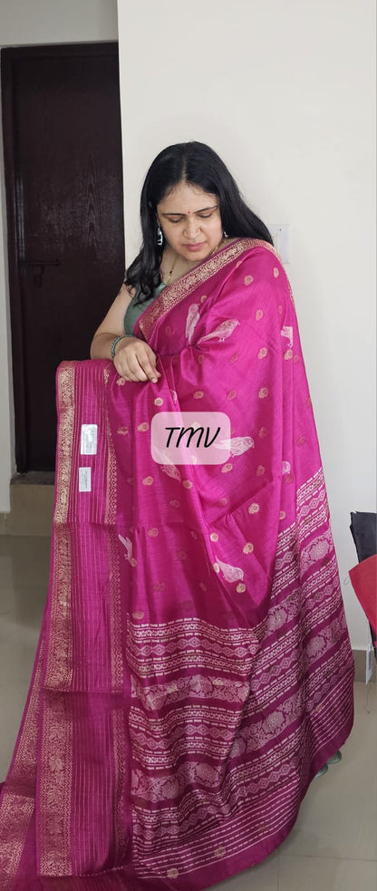 Rekha Silk Saree 01 Pink
