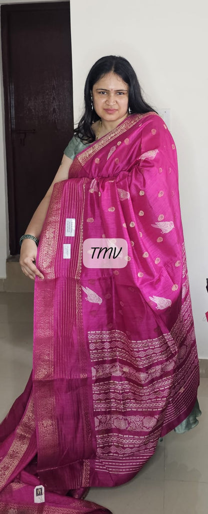 Rekha Silk Saree 01 Pink