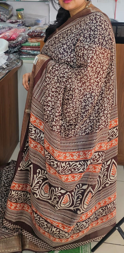 Soft Tissue Saree B/W
